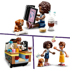 LEGO Friends 42606 Mobile Bakery Food Cart Toy Playset - Aliya and Jules
