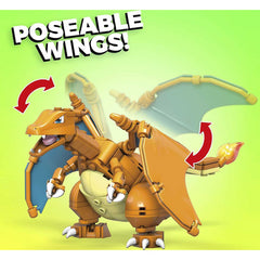 Mega Construx Pokemon 223 Bricks & Pieces 4" Tall New Toy - Charizard