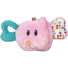 Playskool Fold 'n Go Elephant Stuffed Animal Tummy Time Babies 3+ Months Pink