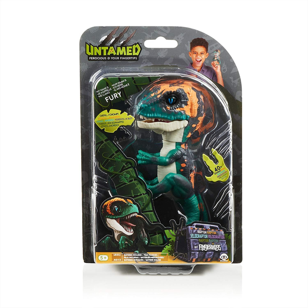 Fingerlings Untamed Raptor Turquoise Fury Collectible Electronic Pet Toy - Maqio