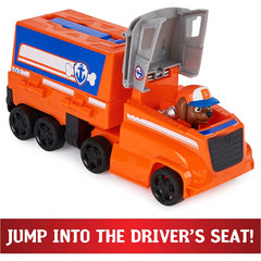 Paw Patrol Big Truck Pups Transforming Toy Truck with Action Figure - Zuma