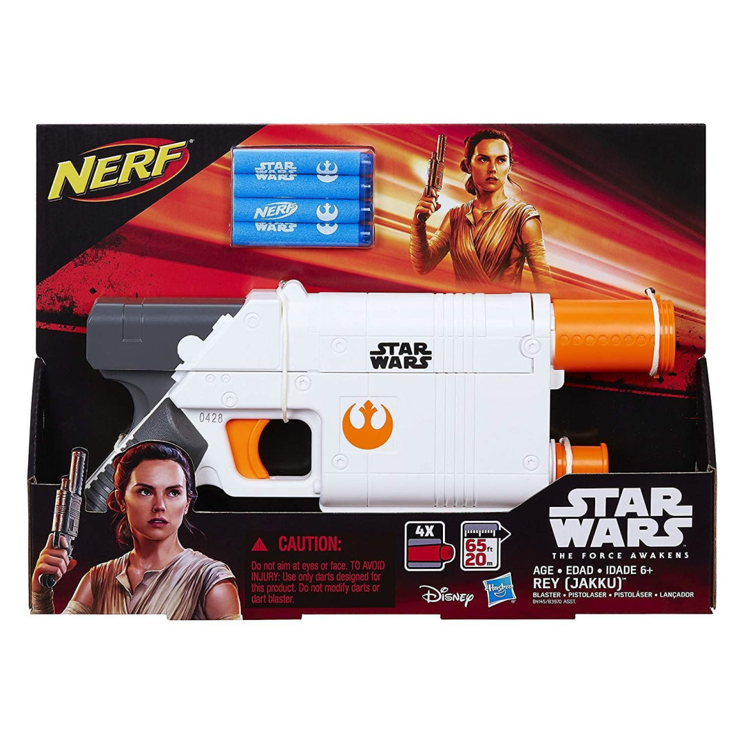 Nerf - B3970 - Disney Star Wars The Force Awakens Toy - Rey Jakku Nerf Dart Bla - Maqio