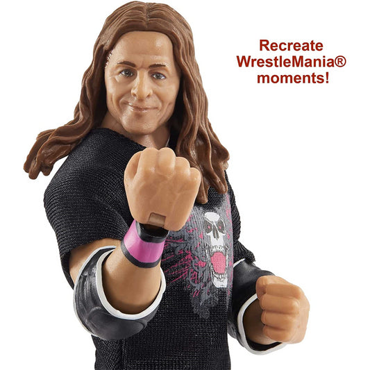 WWE WrestleMania Action Figure with entrance shirt - Bret Hit Man Hart