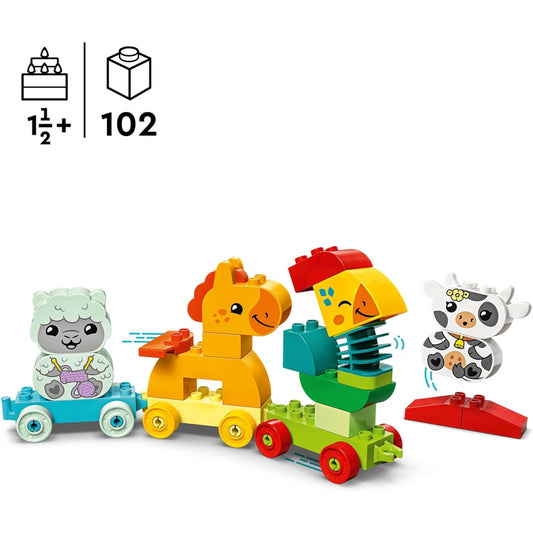 LEGO DUPLO 10412 My First Animal Train Toy Toddlers Creative Bricks Learning Set