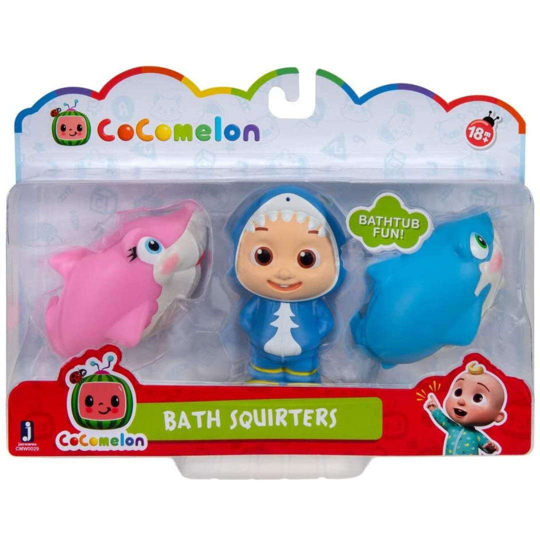 Cocomelon Mummy Daddy Sharks & JJ Bath Squirter Toys - Maqio