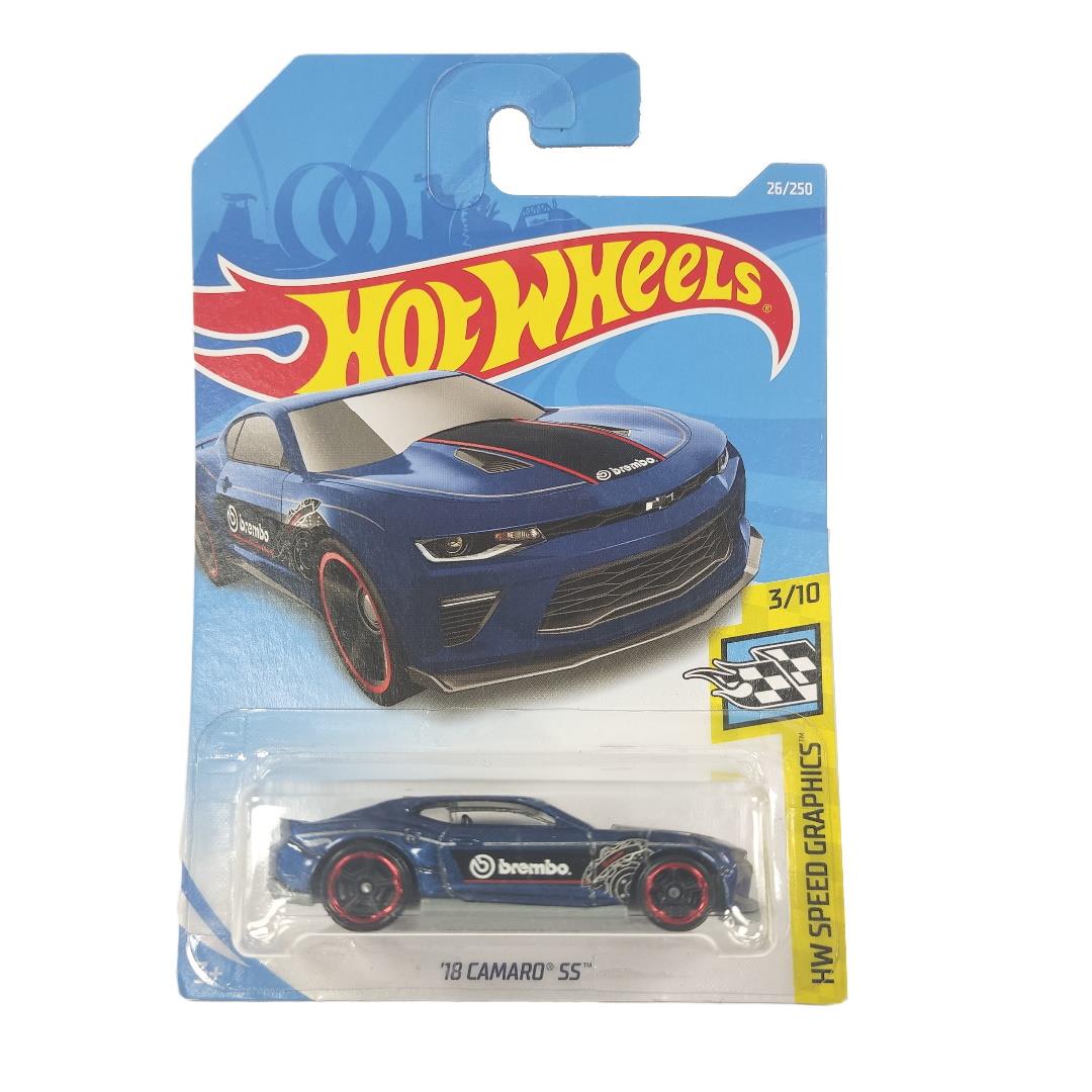 Hot Wheels Die Cast Vehicle Camaro SS 2018 Blue