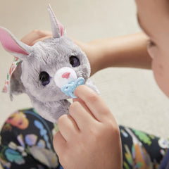 FurReal Newborns Grey Bunny with 4 Accessories