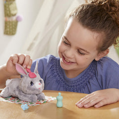 FurReal Newborns Grey Bunny with 4 Accessories