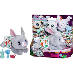 FurReal Newborns Grey Bunny with 4 Accessories