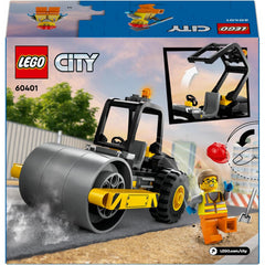 LEGO City 60401 Construction Steamroller Model Truck Building Set