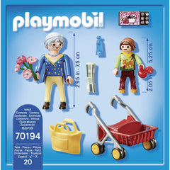 Playmobil 70194 City Life Hospital Visitor with Grandmother