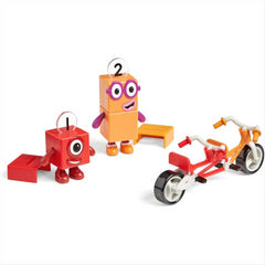 Learning Resources Number Blocks One and Two Bike Adventure 5pcs
