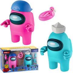 Among Us Series 2 Action Figures 2 Pk Figures 11cm - Pink & Turquoise