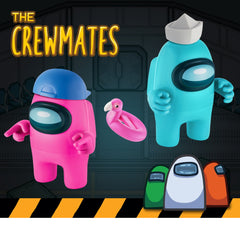 Among Us Series 2 Action Figures 2 Pk Figures 11cm - Pink & Turquoise