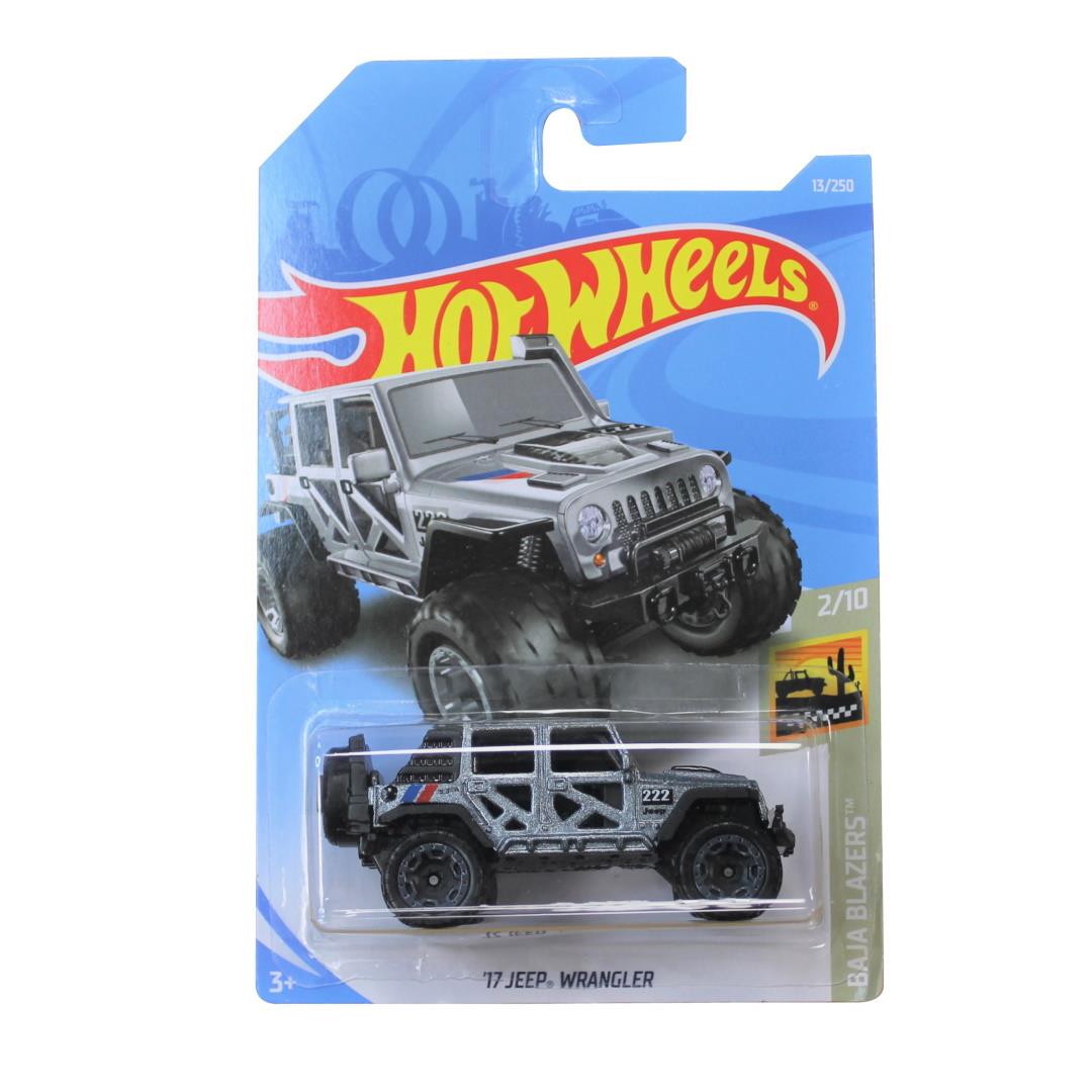 Hot Wheels Die Cast Vehicle Jeep Wrangler Grey 2017