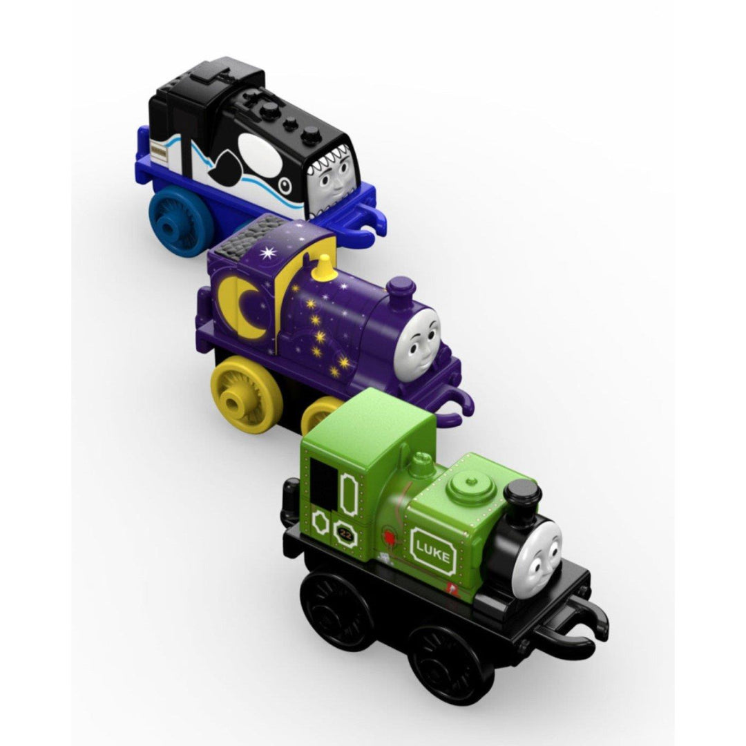 Thomas & Friends Minis DWG18 3 Pack Orca Gator, Night Time Emily, Classic Luke - Maqio