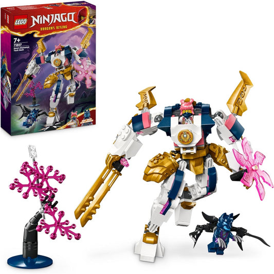 LEGO NINJAGO 71807 Sora’s Elemental Tech Mech Rising Building Set