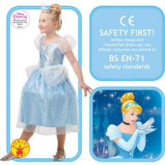 Rubie's Disney Princess Cinderella Sparkle Costume - Medium (Age 116cm 5-6 Years)