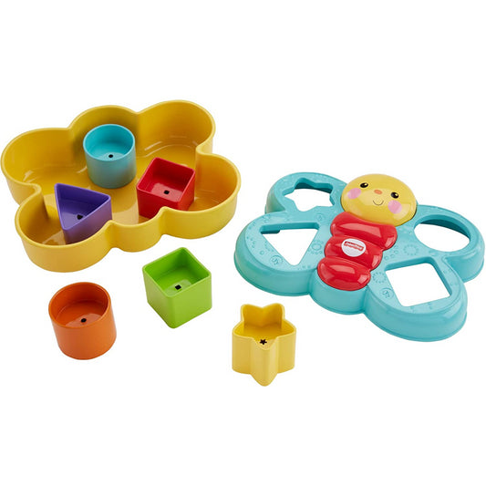 Fisher-Price Butterfly Shape Sorter with Colours and Blocks