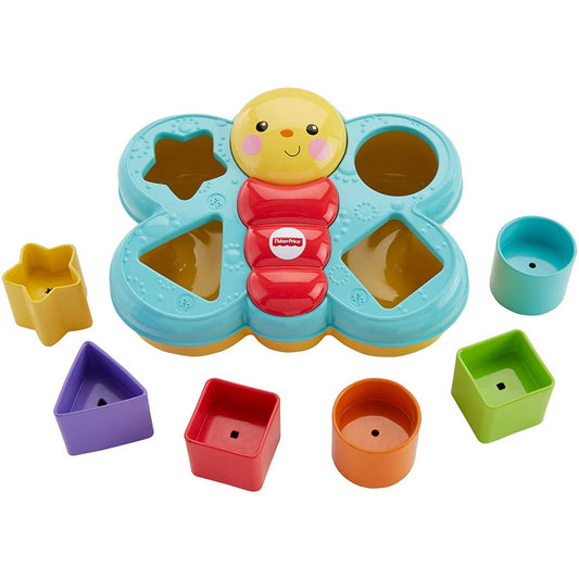Fisher-Price Butterfly Shape Sorter with Colours and Blocks