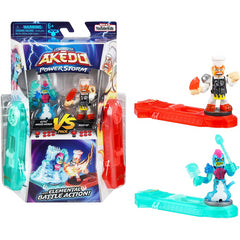 Akedo Powerstorm vs Pack 2 Mini Battling Warriors - Epic Briny Vs Bun Burner