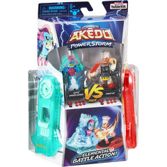 Akedo Powerstorm vs Pack 2 Mini Battling Warriors - Epic Briny Vs Bun Burner