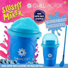Chillfactor Home Made Squeeze Cup Slushy Maker - Blueberry Bonanza