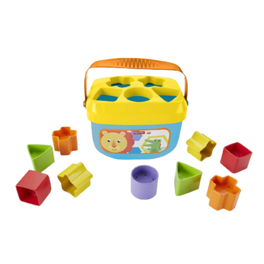 Fisher-Price  Baby's 1st Blocks 10 Set for Stacking & Sorting for Infants