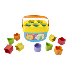 Fisher-Price Baby's 1st Blocks 10 Set for Stacking & Sorting for Infants