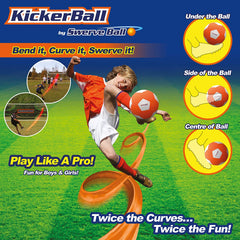 Character UK Kickerball Outdoor Football Garden Game in Orange