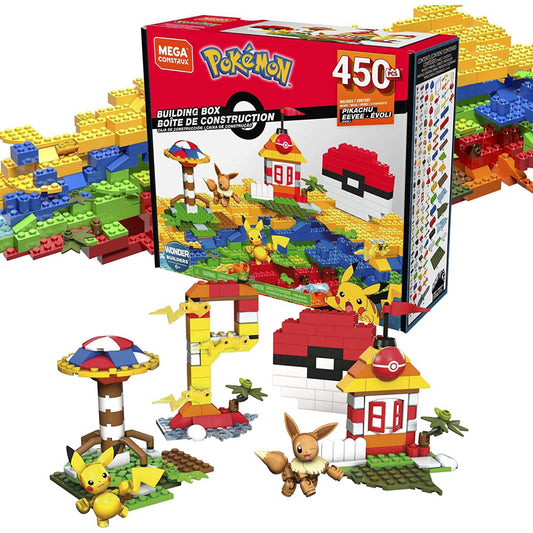 Mega Construx Pokemon 450 Piece Building Box Wonder Builders