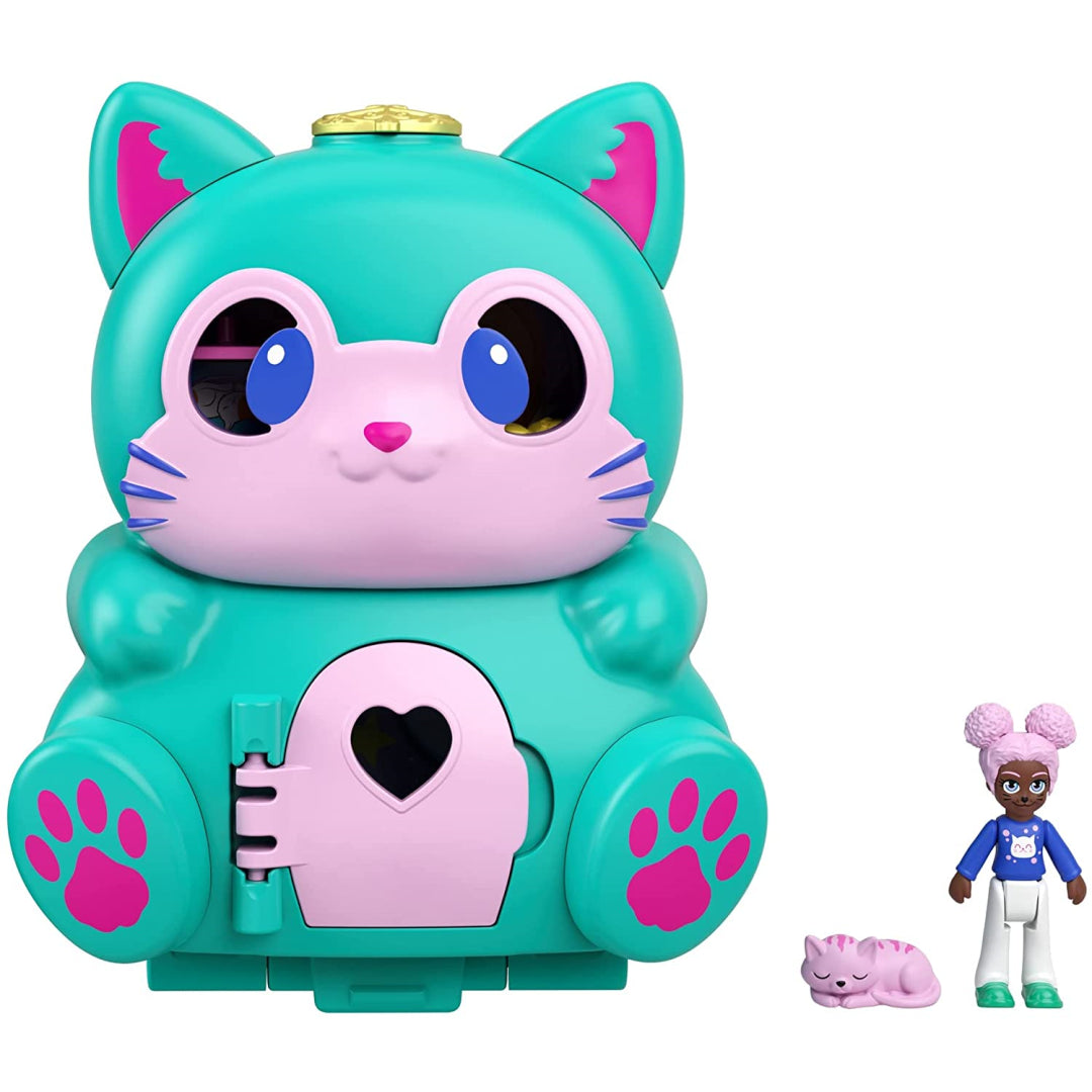 Polly Pocket Flip & Find Cat Chat Gato Compact Flip Feature & Micro Do –  Maqio