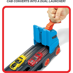Hot Wheels Speedway Hauler Convertor Lorry with 3 Vehicles up to 2m Wide