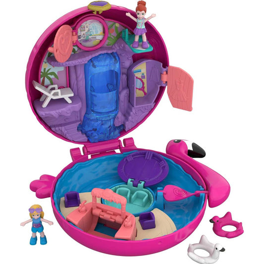 Polly Pocket Flamingo Floatie Compact Playset