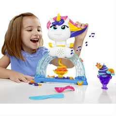 Play-Doh Tootie The Unicorn Ice Cream Set with 3 Non-Toxic Colours & Compound