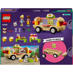 LEGO Friends 42633 Hot Dog Food Truck Toy Vehicle Set & MiniDolls - Leo & Kaya