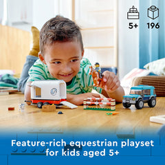 LEGO City Horse Transporter with Horse Rider and Vehicle Playset - 60327