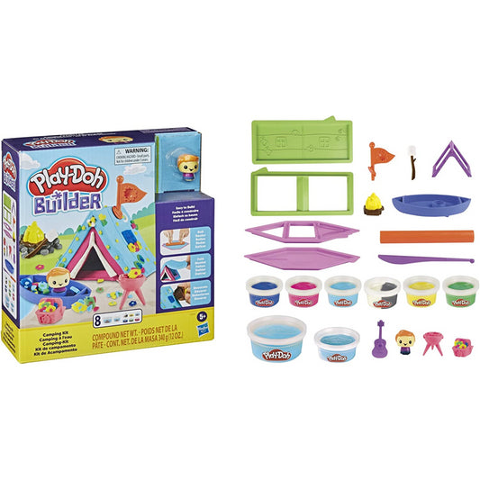 Play-Doh Builder Camping Kit Mold N Fold Outdoor Tent