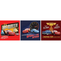 Cars Art Squares Wall Art For Kids Bedroom