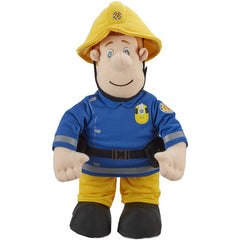 Fireman Sam Talking Plush Toy Blue & Yellow