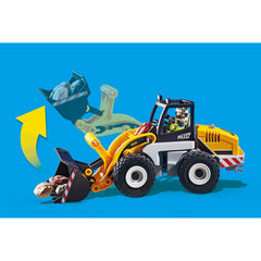 Playmobil City Action Construction Front End Loader with Movable Bucket 70445