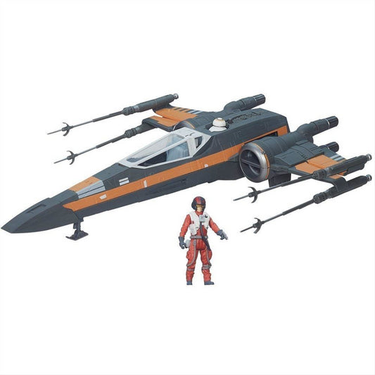 Star Wars B3953 Force Awakens Poe Dameron X-Wing Vehicle & Figure - Maqio