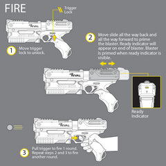 Nerf Kronos XVIII-500 Team Blue Official Rival Foam Balls