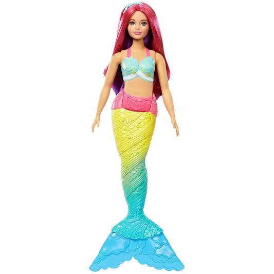 Barbie FJC93 Fantasy Rainbow Cove Mermaid Caucasian Curvy Dreamtopia Doll - Maqio