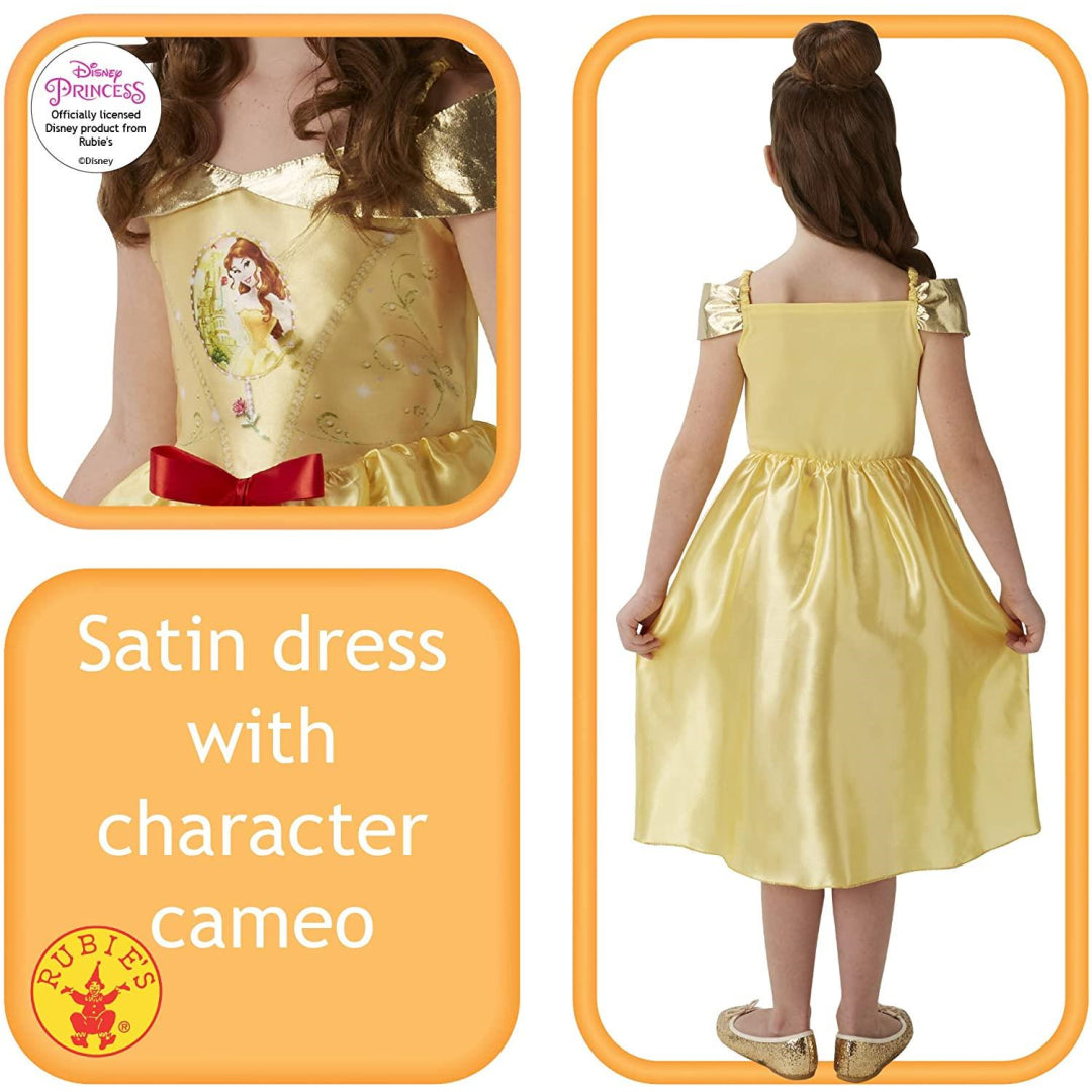 Rubie's 620540 Official Girl's Disney Princess Fairy Tale Belle Costume Beauty and The Beast - Small - 3-4 Years - Maqio