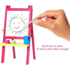 Barbie Art Teacher Doll Student Eazel