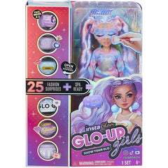 InstaGlam Glo Up Girls Erin Fashion Doll & 25 fashion Surprises 10" - Sadie