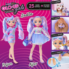 InstaGlam Glo Up Girls Erin Fashion Doll & 25 fashion Surprises 10" - Sadie