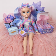InstaGlam Glo Up Girls Erin Fashion Doll & 25 fashion Surprises 10" - Sadie