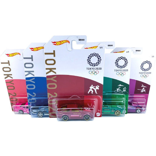 Hot Wheels Tokyo 2020 Olympics Set Of 5 Cars